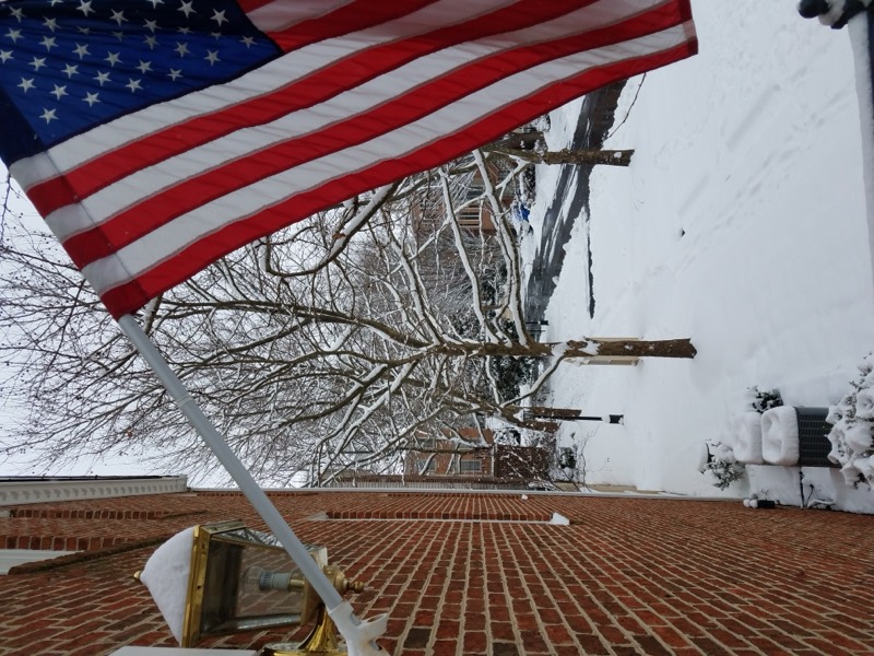 Townhomes in the snow, 2019